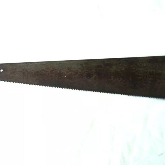 Stanley Handsaw Vintage Wooden Handle 26" Blade Made in the USA Professional - Picture 9 of 9